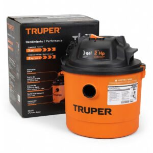 Aspiradora Truper ASP-03N 3 Galones Sólidos y Líquidos 2 HP Multifuncional